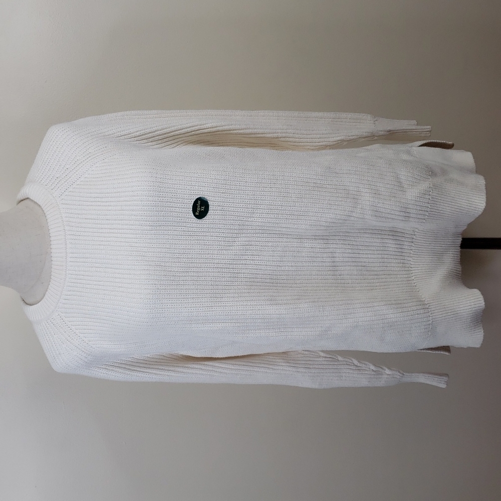 LL Bean Long Sleeve Cream Sweater XL